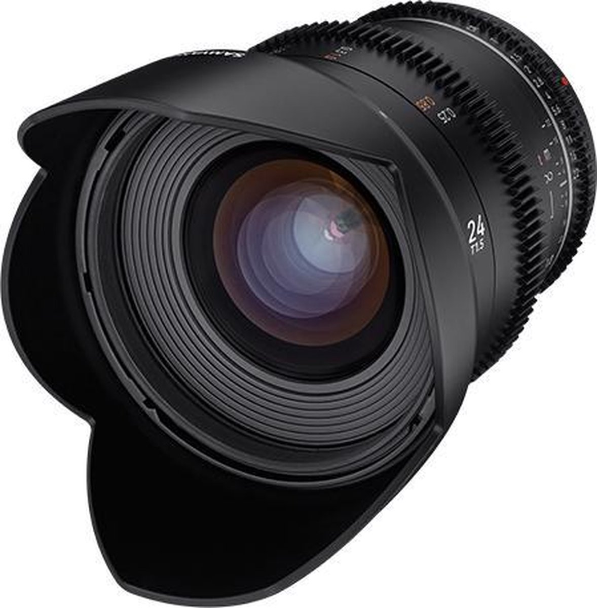 Samyang VDSLR 24mm T1.5 MK2 MILC Bioscooplens Zwart