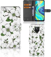 Book Case Xiaomi Redmi Note 9 Pro | Note 9S Hoesje Dogwood Flowers