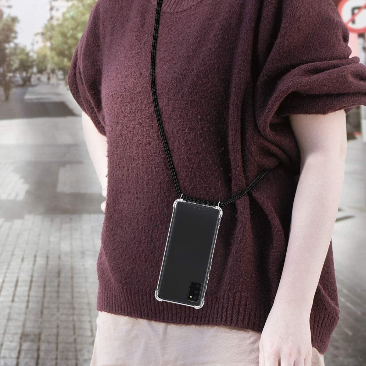 Samsung Galaxy A41 Backcover met koord hoesje