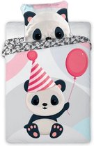 Tuli Tuli Baby Dekbedovertrek Panda - 100 x 135 cm - Multi