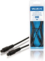 Valueline VLAB25000B30 Toslink Digitale Audiokabel Toslink Mannelijk - Toslink Mannelijk 3,00 M Zwart