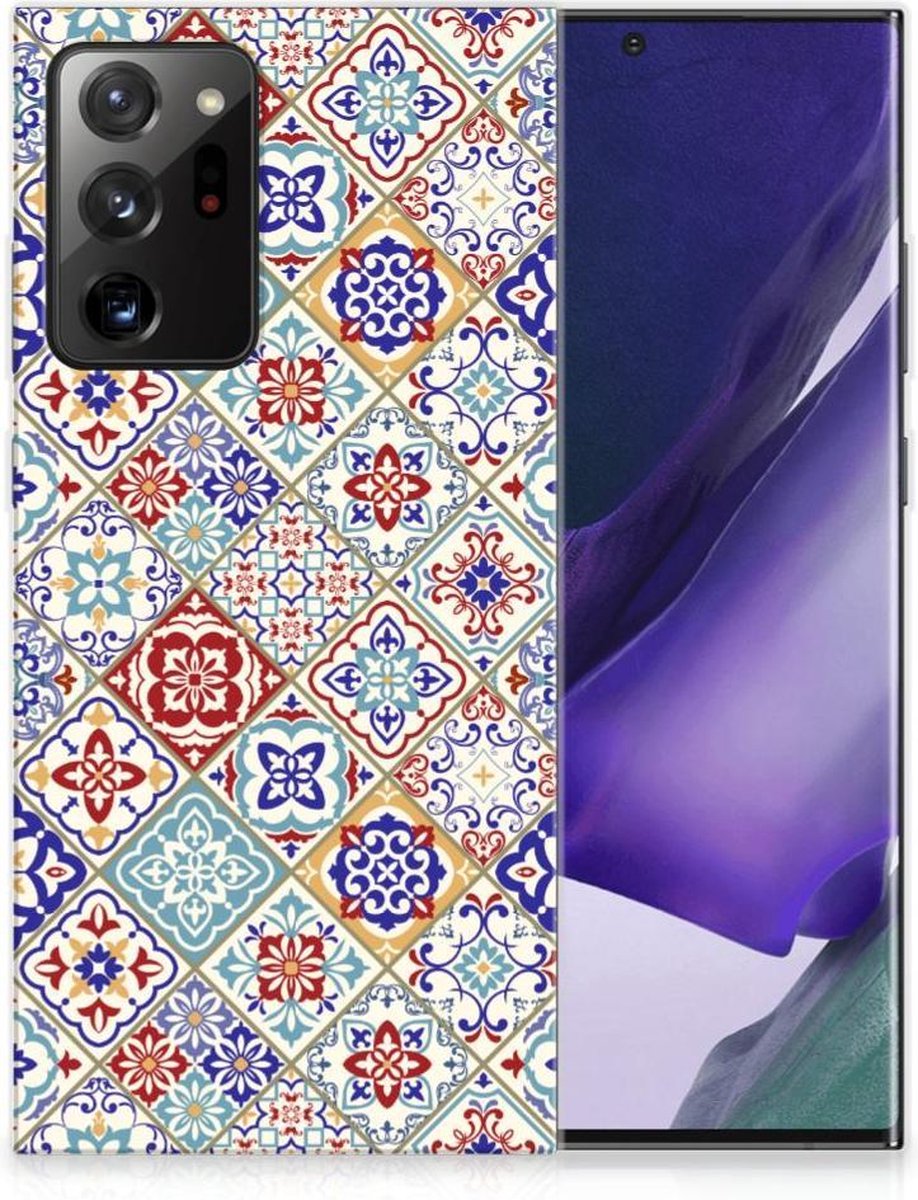 Samsung Galaxy Note20 Ultra TPU Siliconen Hoesje Tiles Color