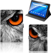 Tablethoes Lenovo Tab E10 Tablet Hoes met Magneetsluiting Ontwerpen Super als Leuke Verjaardagscadeaus Uil