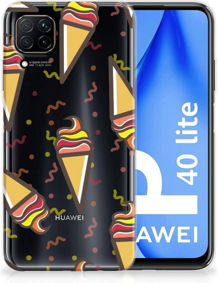 Huawei P40 Lite Siliconen Case Icecream