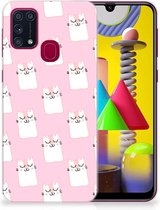 GSM Hoesje Geschikt voor Samsung Galaxy M31 Beschermhoesje Sleeping Cats