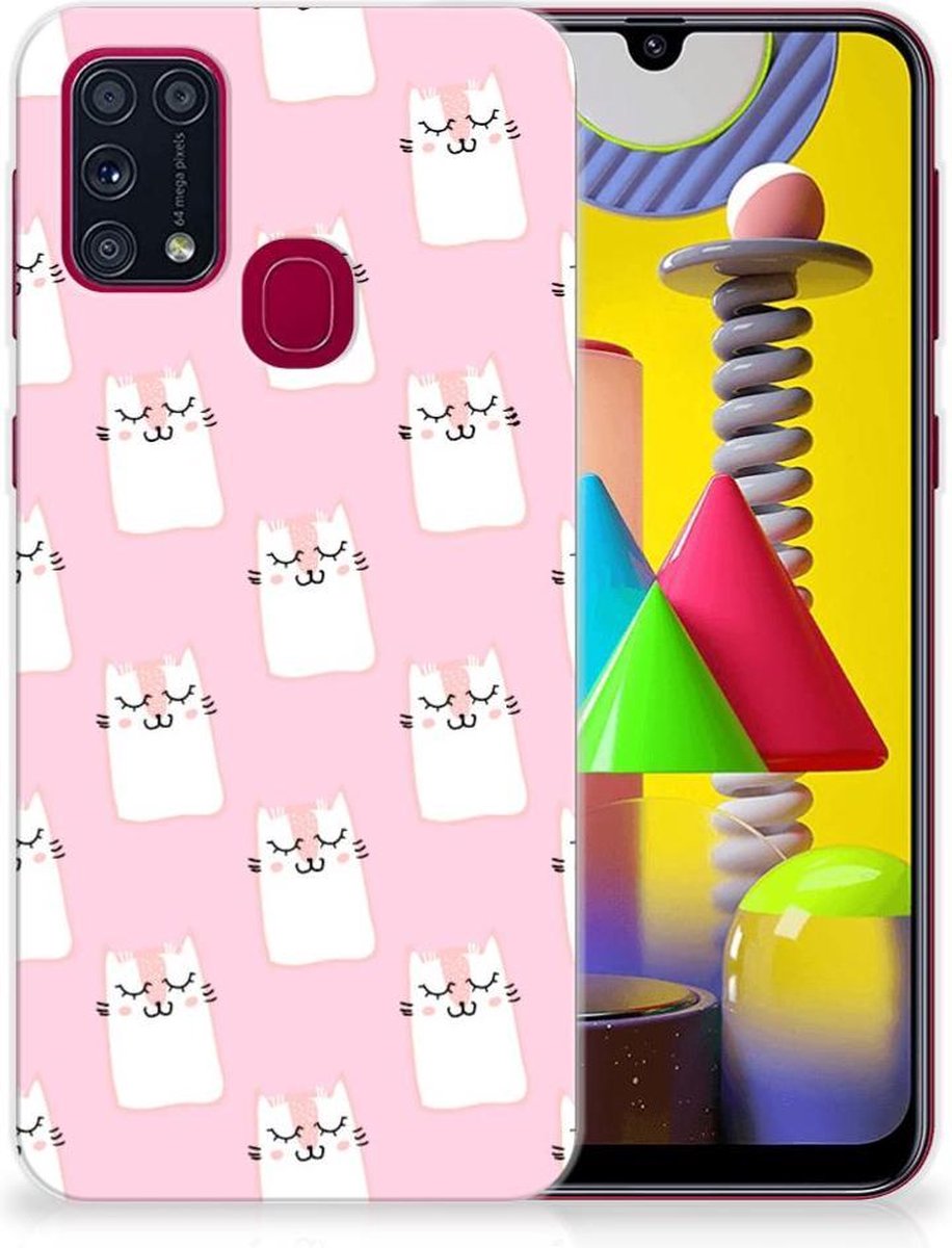 Samsung Galaxy M31 TPU Hoesje Sleeping Cats