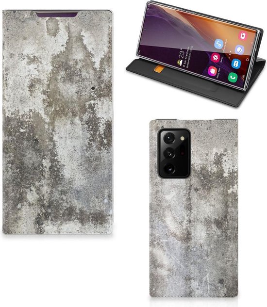 Telefoon Hoesje Samsung Galaxy Note 20 Ultra Flipcover Beton