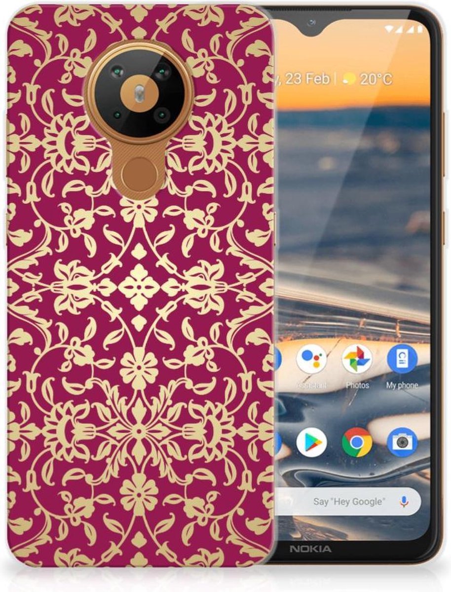 Siliconen Hoesje Nokia 5.3 Barok Pink