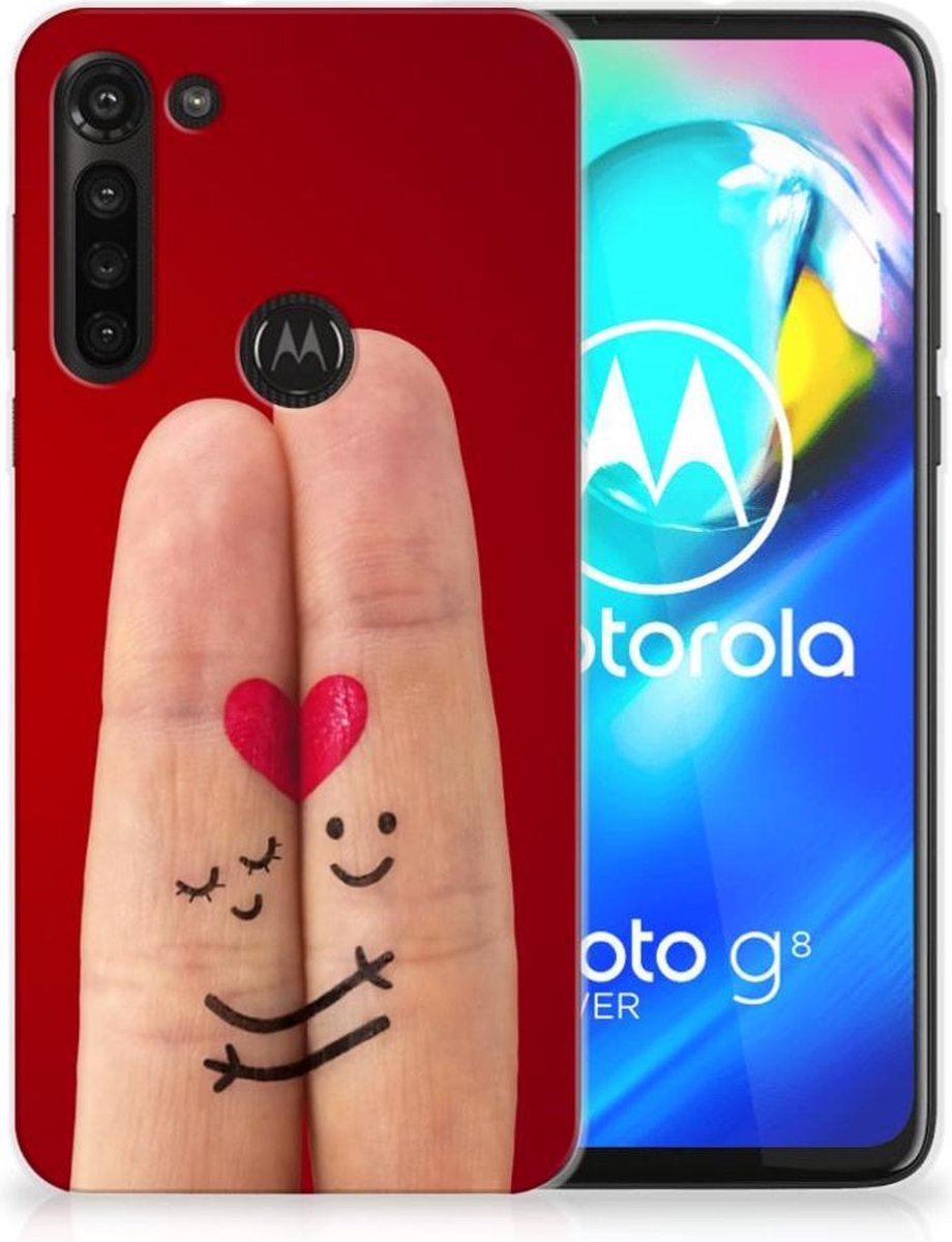 Motorola Moto G8 Power Silicone Back Cover Liefde - Origineel Romantisch Cadeau