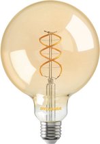 Sylvania Toledo globelamp LED spiraalfilament goud 5W (vervangt 25W) grote fitting E27 125mm dimbaar
