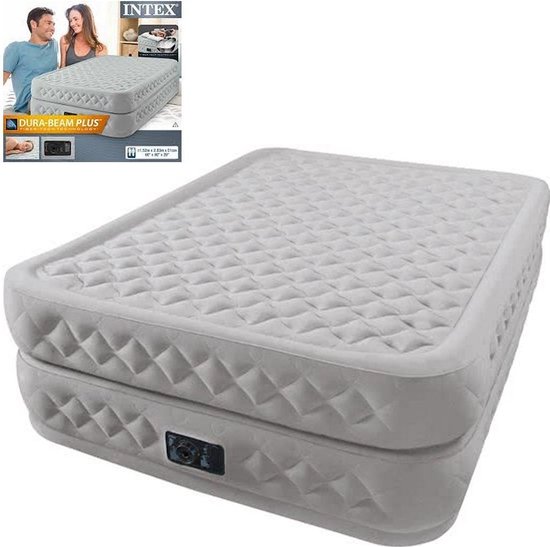 Onderstrepen reservering Pence Intex Supreme Air-Flow Bed Luchtbed - 2-persoons - 203x152x51 cm | bol.com