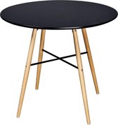 vidaXL - Eettafel - 90x80 cm - Zwart