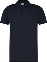 Purewhite -  Heren Slim Fit    Polo  - Blauw - Maat L