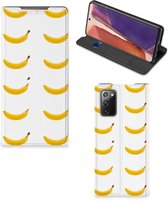 Telefoon Hoesje Geschikt voor Samsung Galaxy Note20 Flip Cover Banana
