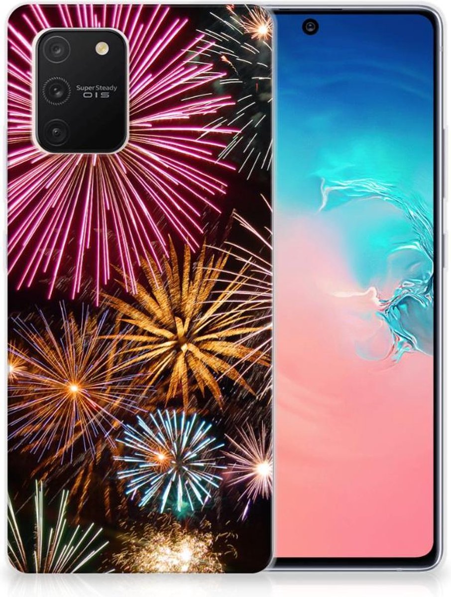TPU Hoesje voor Samsung Galaxy S10 Lite Silicone Back Cover Vuurwerk
