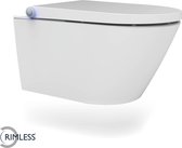 Saqu Touch douche-wc randloos Wit