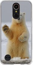 LG K10 (2017) Hoesje Transparant TPU Case - Polar Bear #ffffff