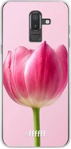 Samsung Galaxy J8 (2018) Hoesje Transparant TPU Case - Pink Tulip #ffffff