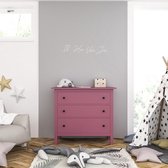 Muursticker - Ik Hou Van Jou   - 58 x 301 - Wit