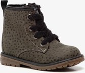 Blue Box meisjes veterboots met stippen - Zwart - Maat 25