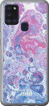 Samsung Galaxy A21s Hoesje Transparant TPU Case - Liquid Amethyst #ffffff