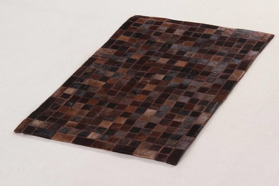 En Cuir Patchwork Choco 230X160