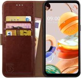 Rosso Element LG K61 Hoesje Book Cover Wallet Case Bruin