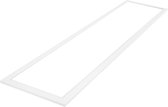 LED Paneel - Aigi - 30x120 Helder/Koud Wit 6500K - 40W Inbouw Rechthoek - Mat Wit - Aluminium - Flikkervrij - BSE