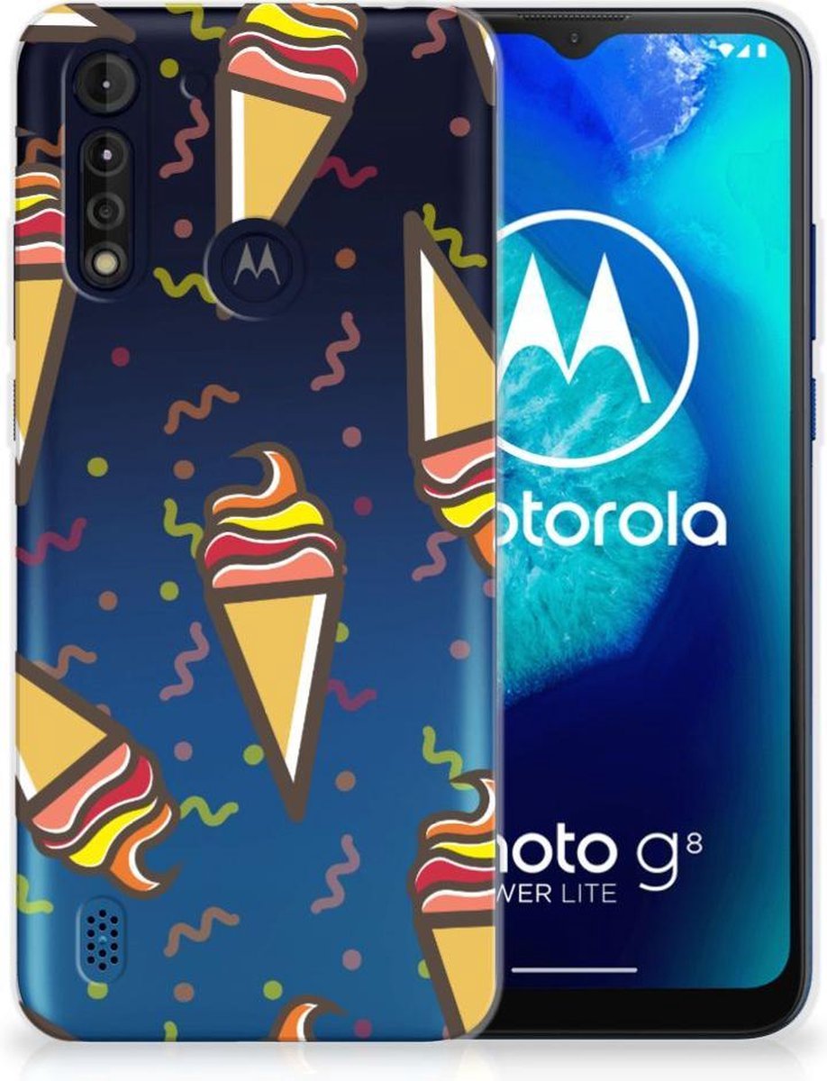 Motorola Moto G8 Power Lite Siliconen Case Icecream