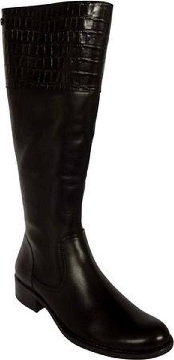| Caprice Lange Laars 9 25535 25 Zwart Kroko Combi Durea Lange Laars 9644 975 Wijdte H Zwart Suede Van Driel