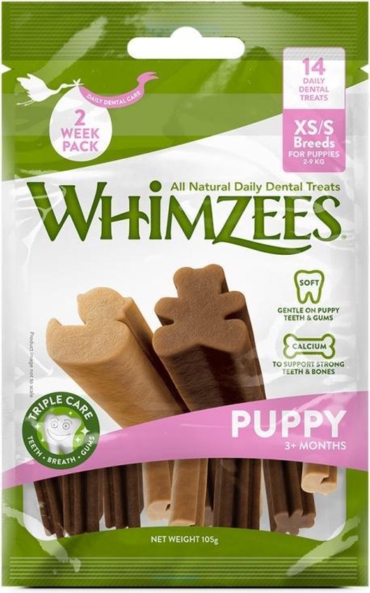 Whimzees puppy snack botjes