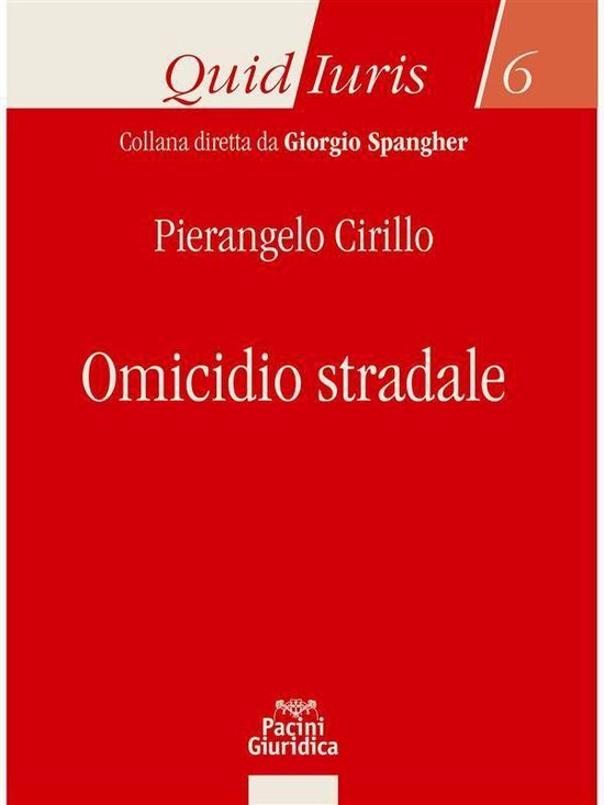 Diritto - Omicidio stradale - cover