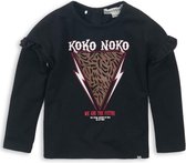 Koko Noko - Meisjes - Zwart shirt - Maat 104