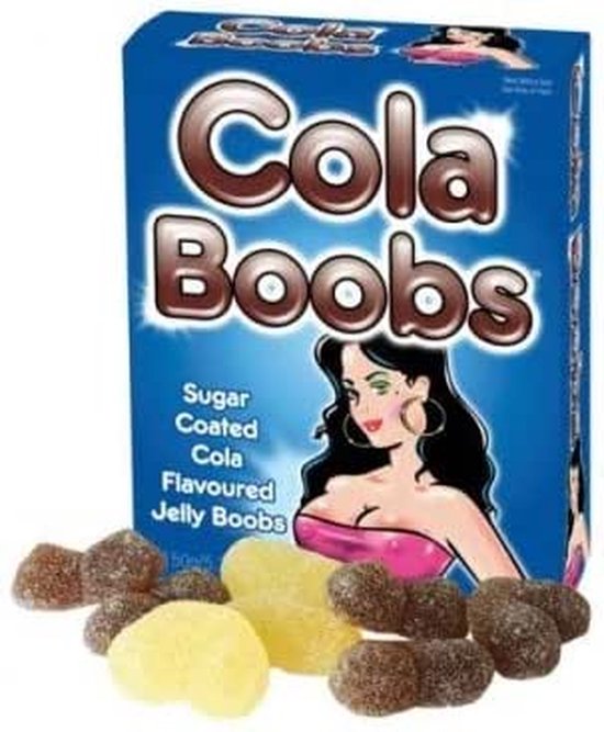 Cola boobs - snoepgoed in de vorm van borsten - erotisch snoep - sugar candy.
