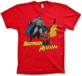 DC Comics Batman Heren Tshirt -L- Batman & Robin Rood