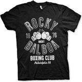 Rocky Heren Tshirt -XL- Balboa Boxing Club Zwart