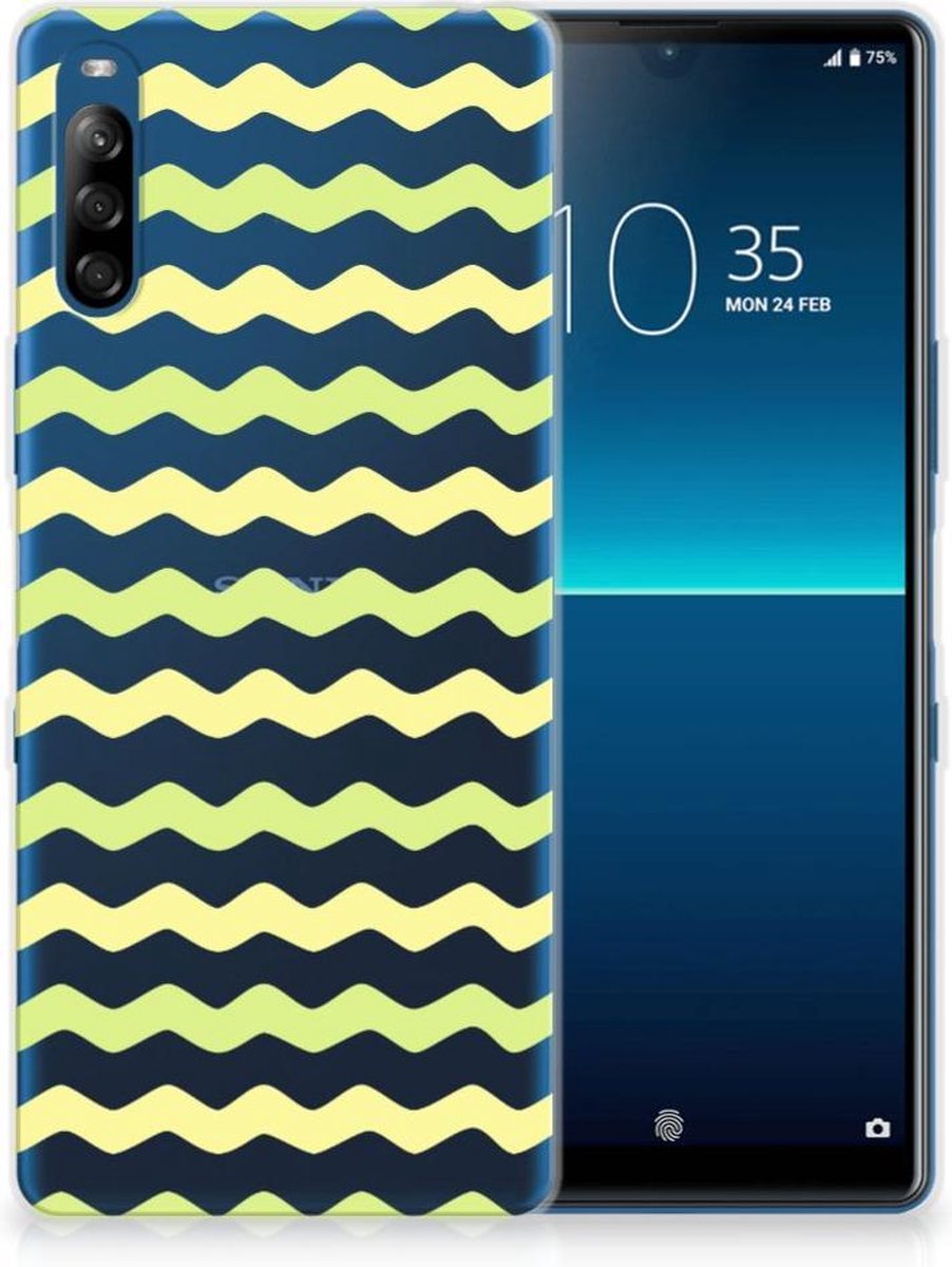 Sony Xperia L4 TPU bumper Waves Yellow
