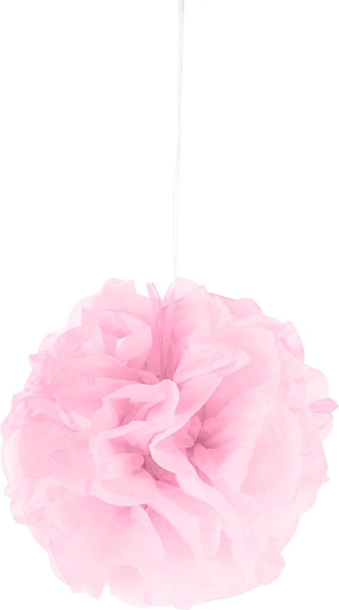 Vegaoo - Roze papieren bloem hangdecoratie