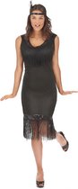 LUCIDA - Zwart Charleston kostuum voor dames - XS