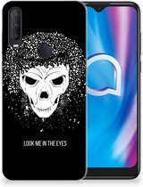 TPU Bumper Alcatel 1S (2020) Smartphone hoesje Skull Hair