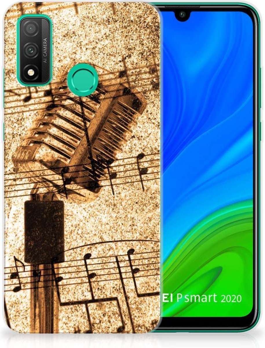 Huawei P Smart 2020 Siliconen Hoesje met foto Bladmuziek