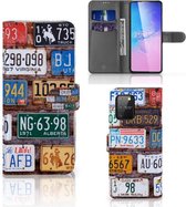 Wallet Book Case Geschikt voor Samsung S10 Lite GSM Hoesje Kentekenplaten