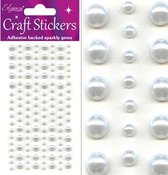 Oaktree - Stickers Pareltjes Wit (per vel) 3-6mm