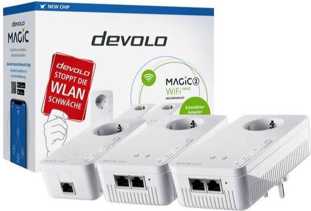 Devolo MAGIC 2 Multiroom Kit 2400 Mbit/s Ethernet LAN Wi-Fi Wit 3 stuk(s)