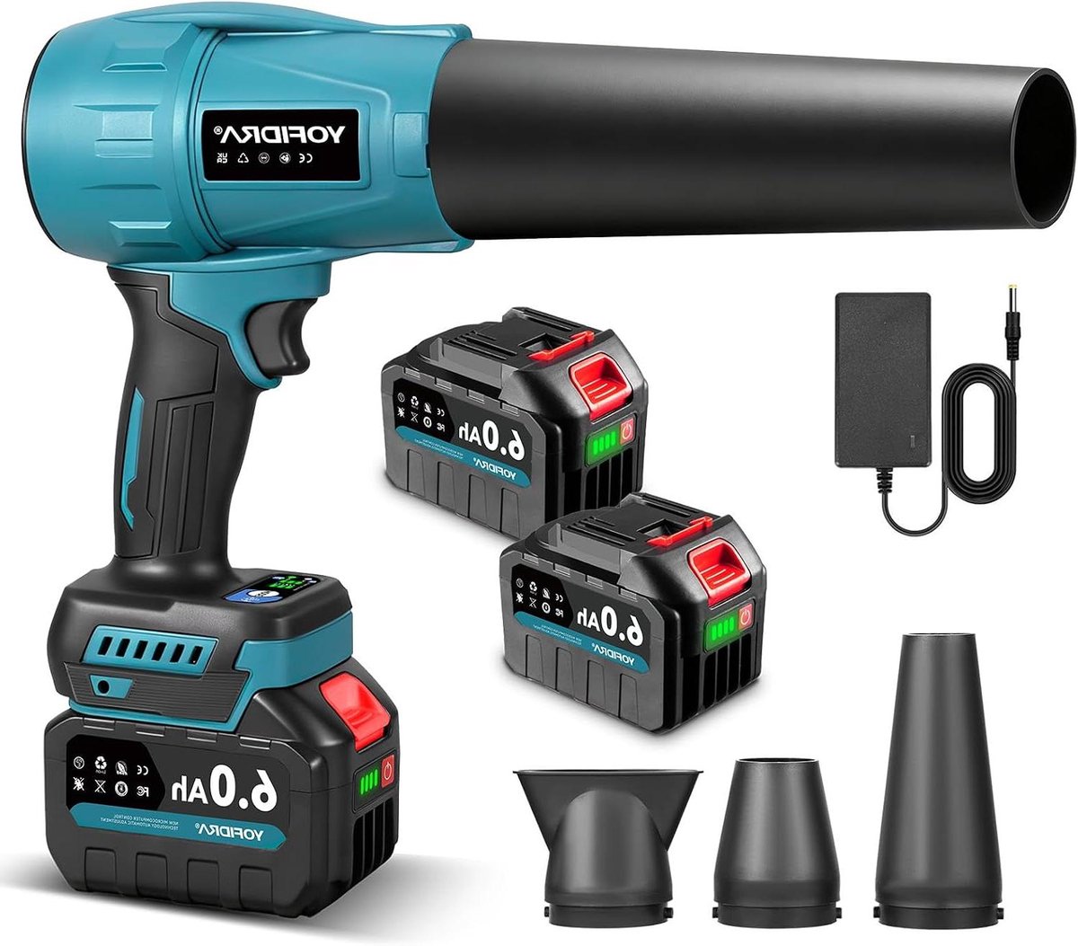 Accu Bladblazer - Elektrische Kracht - Tuin Onderhoud - 3 Snelheden Instelbaar - 33.000 RPM - Zwart