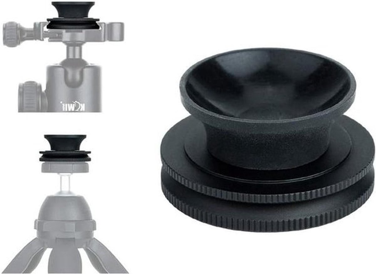 Lensbal Houder met Zuignapmontage voor Statief, Arca Swiss Plaat, Aluminium Basis