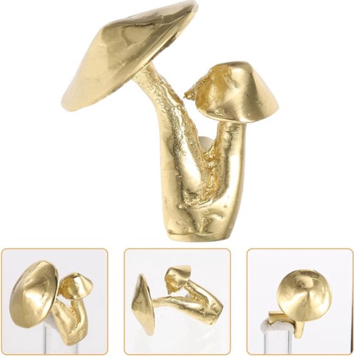 2 Stuks Metalen Paddenstoel Handgrepen, Creatieve Kastgrepen voor Keuken en Badkamer, Unieke Decoratieve Accessoires voor Meubels en Interieur