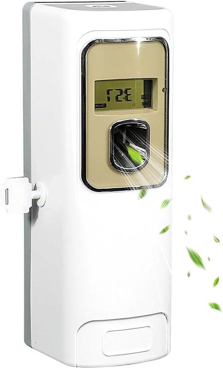 Automatische Luchtverfrisser met LCD-display, Programmeerbare Geurverspreider voor Slaapkamer en Badkamer, Frisse Geur en Gebruiksgemak