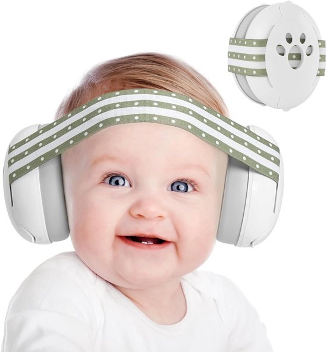 Ruisonderdrukkende hoofdtelefoon voor baby's en kinderen, Geluidsbescherming voor slapen en reizen, CE- en ANSI-gecertificeerd