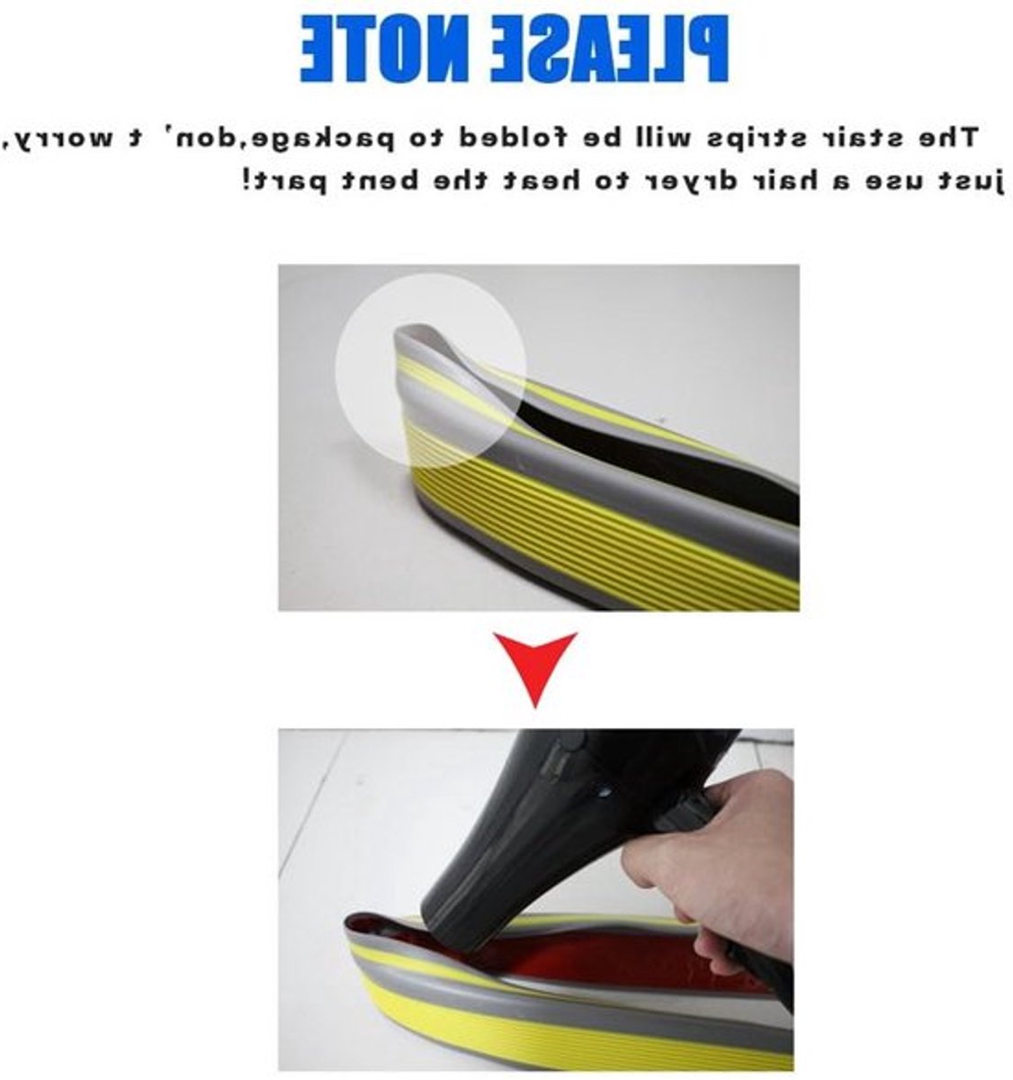 Antislip trapneusstrips voor trappen, zelfklevende vinyl randafwerking, PVC rubberen hoekbescherming (50x25 mm, grijs)